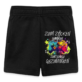 Farbenfroher Controller Gaming Print Pro Gamer - Baby Shorts - Schwarz - Vorne