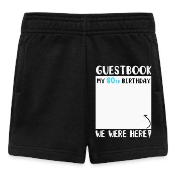 80. Geburtstag - Baby Shorts - Schwarz - Vorne