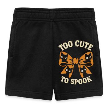 Stitch with Cats & Saying Too Cute To Spook Motif - Short Bébé - noir - Devant