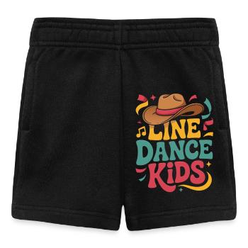 Line Dance Kids Cowboy Shirt - Baby Shorts - Schwarz - Vorne