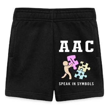 Communication AAC Langue des signes SLP - Short Bébé - noir - Devant