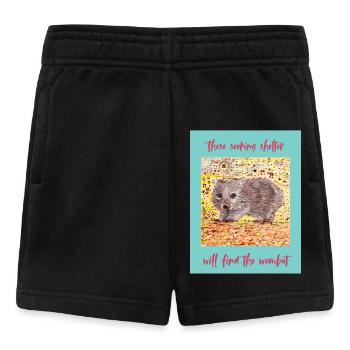 Refuge Wombat dans la Forêt - Short Bébé - noir - Devant