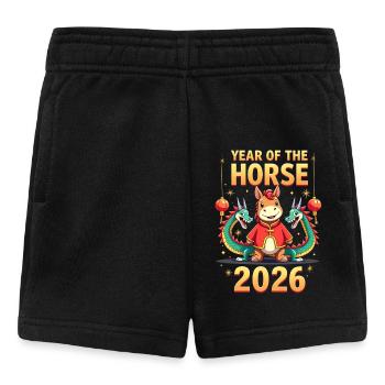 Chinese New Year Of The Horse 2026 - Baby Shorts - black - Front