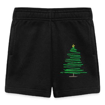 Sapin de Noël Green Doodle - Short Bébé - noir - Devant