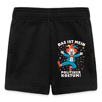 Karneval Kostüm Politiker Fasching Fastnacht - Baby Shorts - Schwarz - Vorne