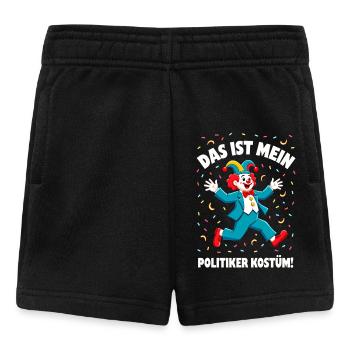 Karneval Kostüm Politiker Fasching Fastnacht - Baby Shorts - Schwarz - Vorne