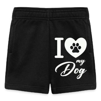 Ich liebe meinen Hund - Baby Shorts - Schwarz - Vorne