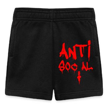 ANTISOCIAL ! - Short Bébé - noir - Devant