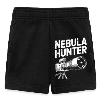 Nebula Hunter Teleskopkunst - Baby Shorts - Schwarz - Vorne