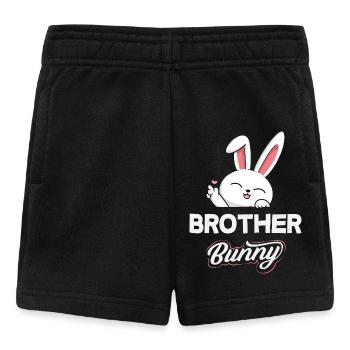 Frohe Ostern Süßer Osterhase Eiersuche Ostereier - Baby Shorts - Schwarz - Vorne