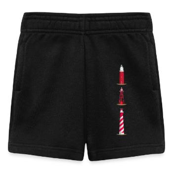 Lighthouses Texel, Den Oever, Westerlichttoren - Baby Shorts - black - Front