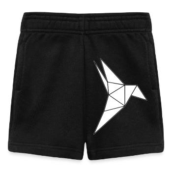 Colibri Origami Oiseau - Short Bébé - noir - Devant