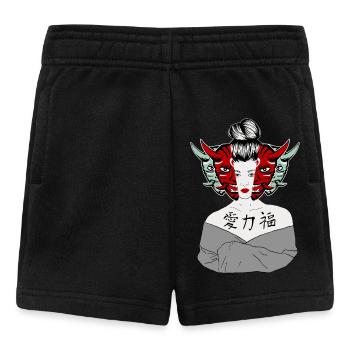 Japanische Maske Geisha - Baby Shorts - Schwarz - Vorne