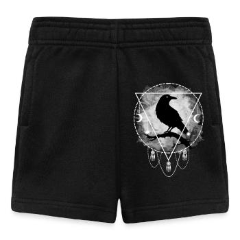 Rabe Nordische Mythologie Gothic - Baby Shorts - Schwarz - Vorne