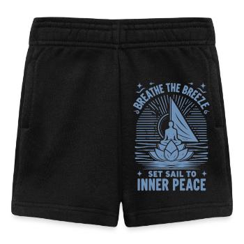 Segeln Yoga Durchatmen The Breeze Inner Peace - Baby Shorts - Schwarz - Vorne