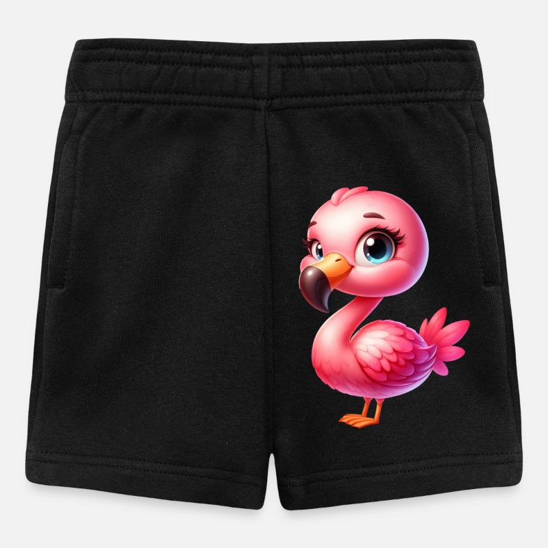 Flamingo - Baby Shorts - Schwarz