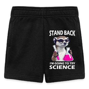Prendre du recul - un suricate s’essaie à la science - Short Bébé - noir - Devant
