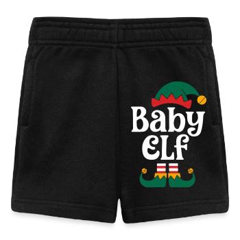 BÉBÉ ELFE DRÔLE PYJAMA DE NOËL ASSORTI - Short Bébé - noir - Devant