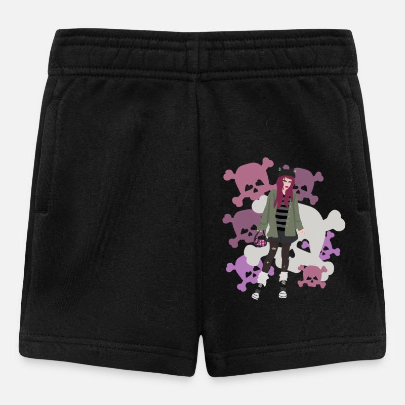 Emo Girl - Short Bébé - noir