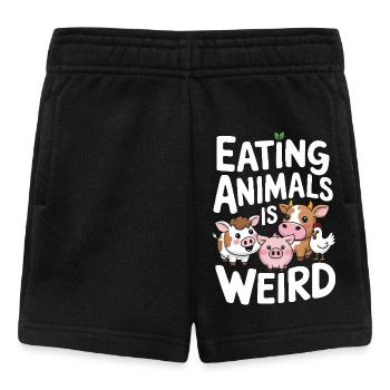 Vegetarian Vegan Veggie Vegetarian - Baby Shorts - black - Front