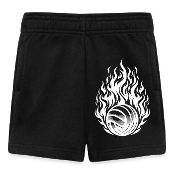 Heisser Trainingsball Volleyball Flammen - Baby Shorts - Schwarz - Vorne