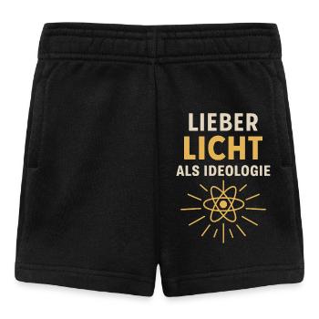 Lieber Licht als Ideologie – Ja zu Atomkraft - Baby Shorts - Schwarz - Vorne