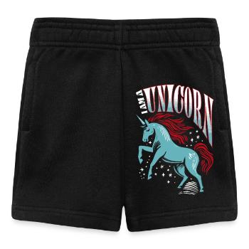 I am a Unicorn - Einhorn - Baby Shorts - black - Front