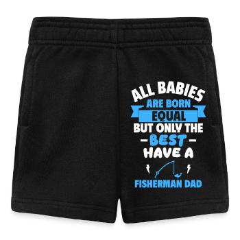 Champion-Baby – Papa Angler - Baby Shorts - Schwarz - Vorne