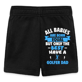 Bébé,Papa golfeur,Cadeau de naissance,Fête des pères - Short Bébé - noir - Devant