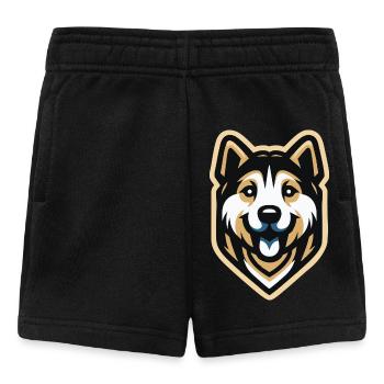 Husky ein treuer Freund - Baby Shorts - Schwarz - Vorne