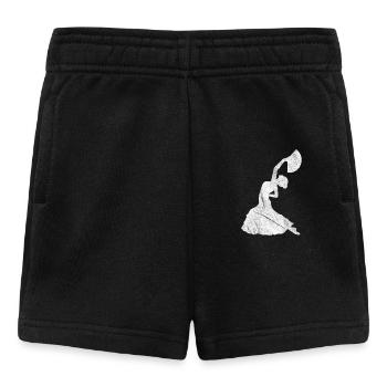 Danse flamenco / danse flamenco en blanc - Short Bébé - noir - Devant