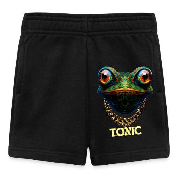 Mignonne grenouille toxique - Short Bébé - noir - Devant