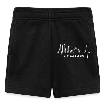 Mailand Skyline Italien Herzschlag Fan Love Milano - Baby Shorts - Schwarz - Vorne