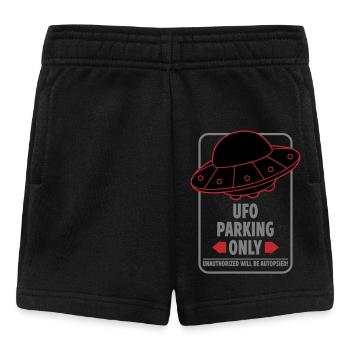 Ufo Parking Only | Colors changeable - Baby Shorts - black - Front