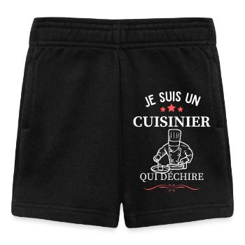 Cuisinier Qui Déchire - Short Bébé - noir - Devant