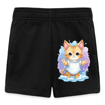 Mignon bébé chat - Short Bébé - noir - Devant