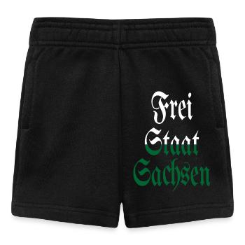 Land libre de Saxe blanc vert maison - Short Bébé - noir - Devant