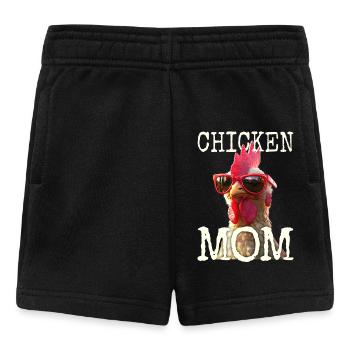 Poulet Maman Poulet Maman Femme du fermier Poules Fête des mères - Short Bébé - noir - Devant