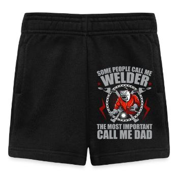 Some people call me welder - Short Bébé - noir - Devant