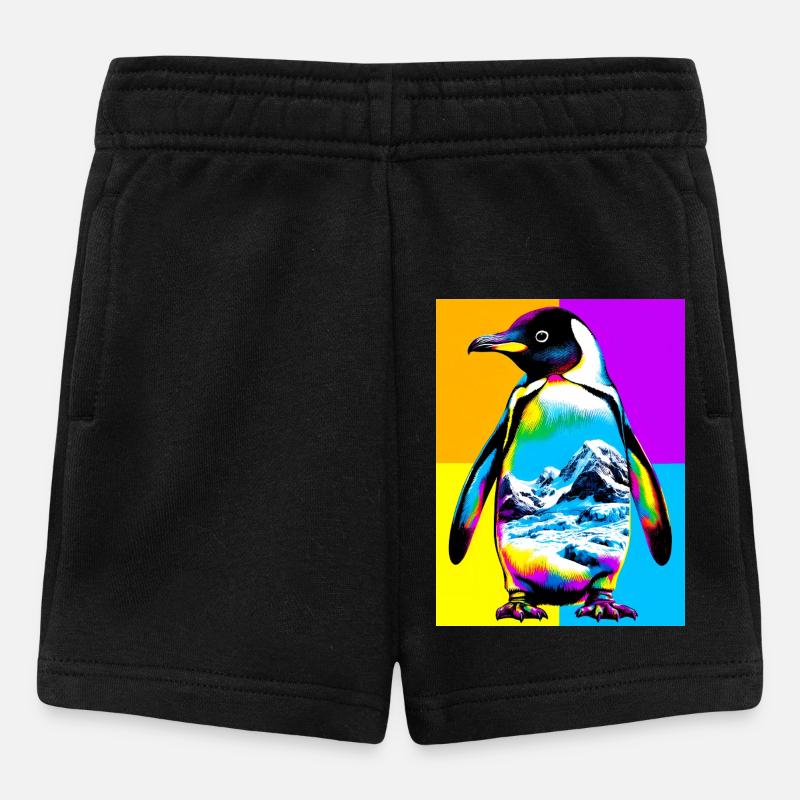 Pinguin - Baby Shorts - Schwarz