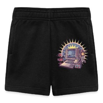 Futuristischer Computer mit Retro-Elementen - Baby Shorts - Schwarz - Vorne