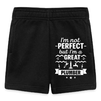Je ne suis pas parfait mais je suis un excellent plombier - Short Bébé - noir - Devant