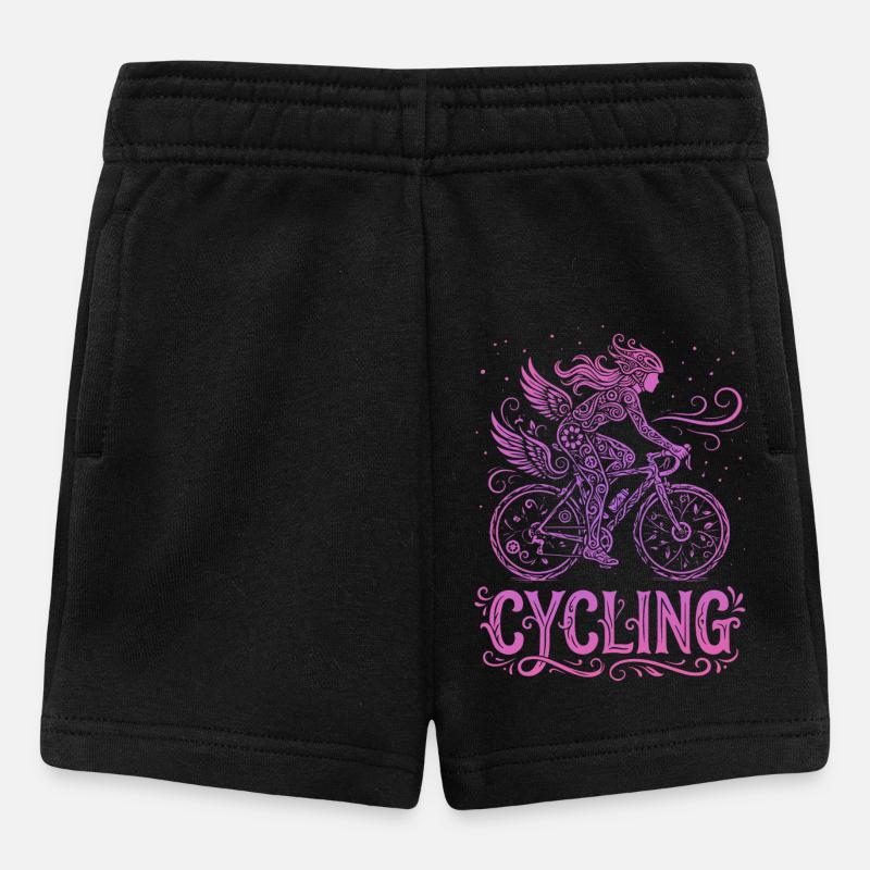 Feenradfahrer in rosa Spitze - Baby Shorts - Schwarz