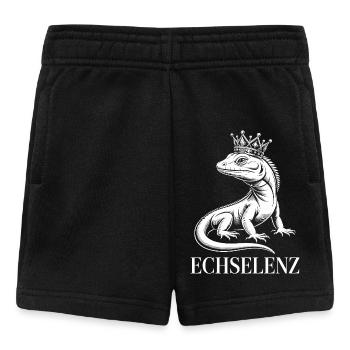 Echselenz Lustige Echse - Baby Shorts - Schwarz - Vorne