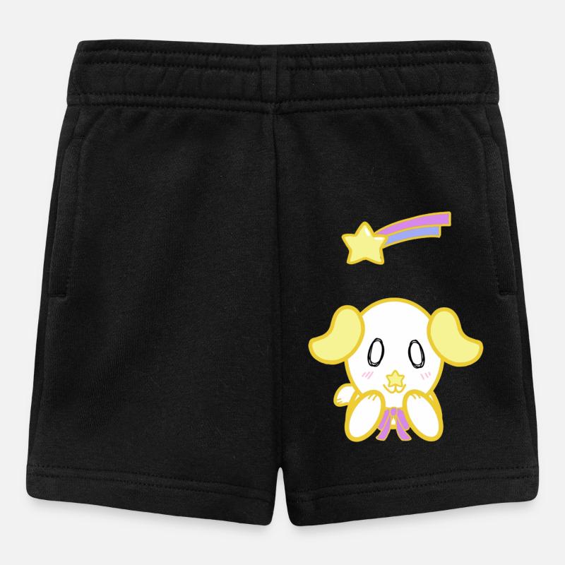 KawaiiDOGGOS - Tirage « Shooting Star » de Twinkle - Short Bébé - noir