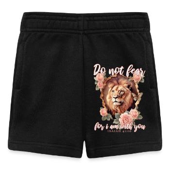 Löwe Bibelvers Christlich - Baby Shorts - Schwarz - Vorne