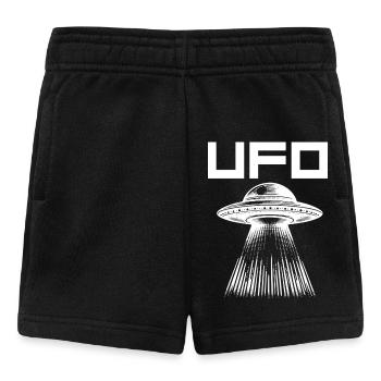 UFO Light Beam Pattern - Baby Shorts - black - Front