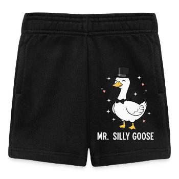Herr Dummer Gäns-Bräutigam Süßes Hochzeitswortspiel - Baby Shorts - Schwarz - Vorne