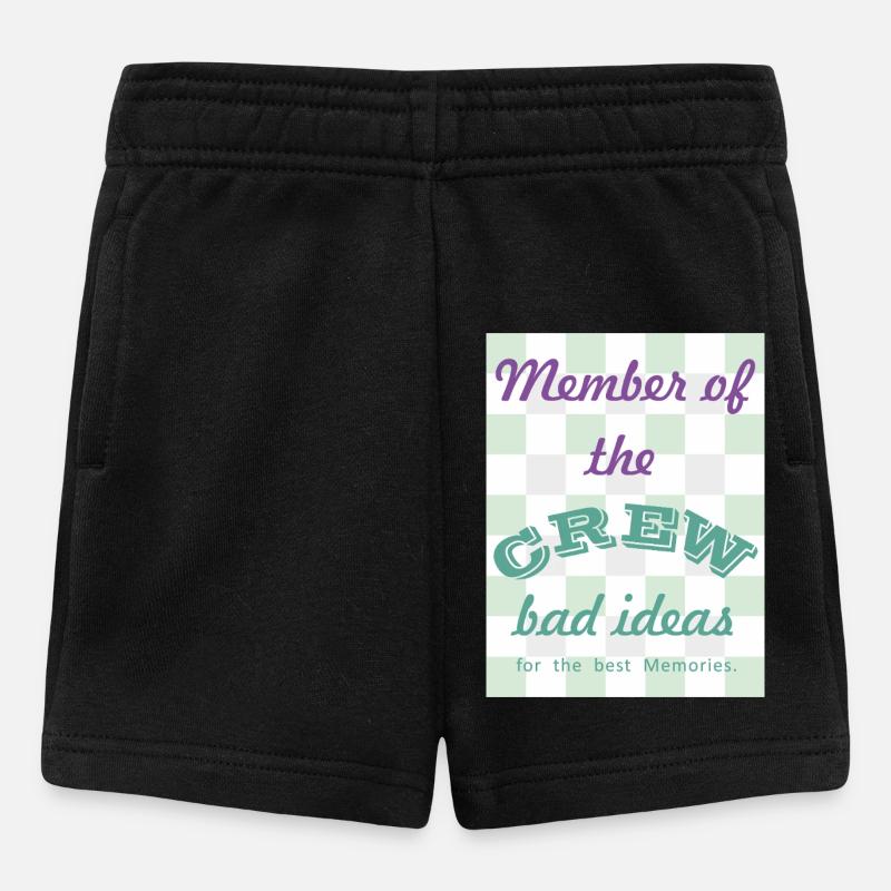 Crew Member: Bad Ideas - Baby Shorts - black