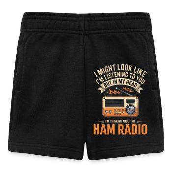Ham Radio Tee - Baby Shorts - black - Front